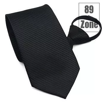 89zone 法式時尚氣質斜紋領帶 211500001黑色