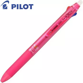 PILOT二色按鍵魔擦筆(藍紅)0.5粉紅桿