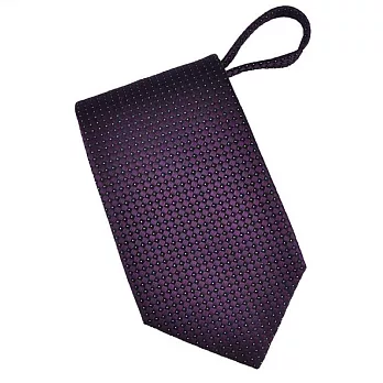 89zone 法式時尚氣質條紋花紋領帶 211500047深紫白點