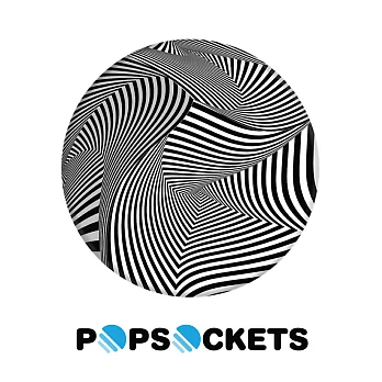 【PopSockets 泡泡騷】 美國No.1時尚多功能手機支架- 條紋幾何