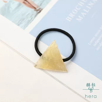 【Hera】赫拉 個性三角星空髮圈(4色)黃色