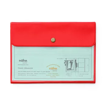 【HIGHTIDE】旅遊收納夾/護照夾 ‧紅色