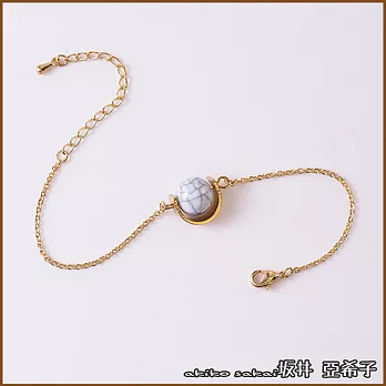 『坂井.亞希子』日系簡約大理石造型圓珠手鍊