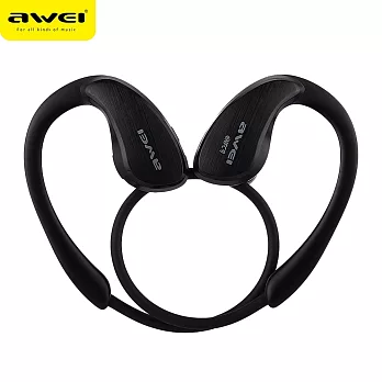 AWEI A885BL 防水等級IPX4無線藍芽運耳機 頭戴耳掛式/黑色
