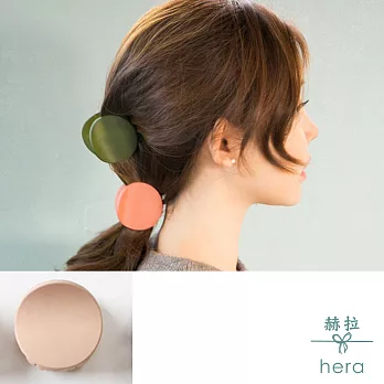 【Hera】赫拉 馬卡龍磨砂圓形抓夾-6色粉色