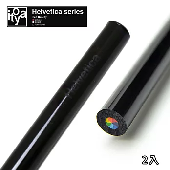 【ITOYA】Helvetica 亮面彩色鉛筆2入 - 七彩色