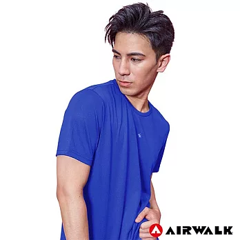 【AIRWALK】男款吸排短TM寶藍