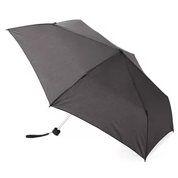 [MUJI無印良品]聚酯纖維晴雨兩用輕量折傘黑色