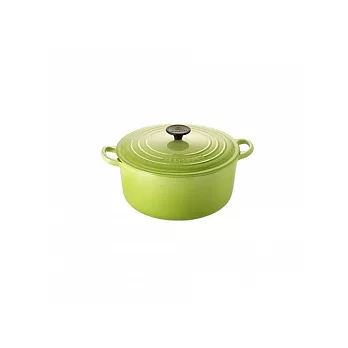 LE CREUSET－圓形鑄鐵鍋（奇異果綠．直徑18cm）