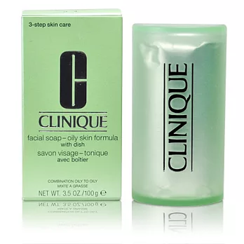 CLINIQUE 倩碧 三步驟洗面皂100g(加強型)(百貨專櫃貨)