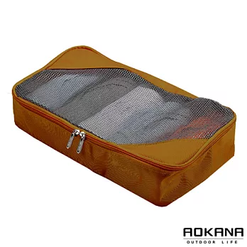 AOKANA奧卡納 MIT台灣製造透氣輕量旅行萬用包 衣物整理袋 (棕色) 02-023A