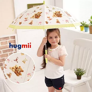 【hugmii】滿圖小熊兒童雨傘_黃色
