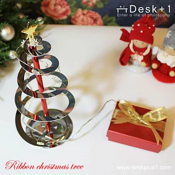 【Desk+1】彩帶聖誕樹燈飾 Ribbon Christmas