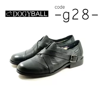 【Dogyball】G-28 職人搖滾系都會上班休閒兩用皮鞋40黑色