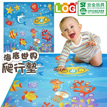 【LOG樂格】環保遊戲巧拼地墊 -海底世界 (60x60cmx4片)