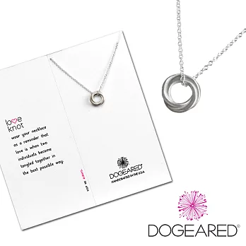 【Dogeared】祈願純銀項鍊 love knot necklace 永結同心雙環結18吋