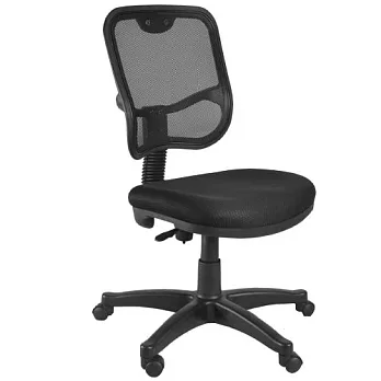 【凱堡】三服貼中背透氣網背電腦椅/辦公椅黑