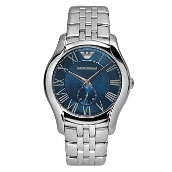 【ARMANI】質感紋路品味鋼帶腕錶 AR1789