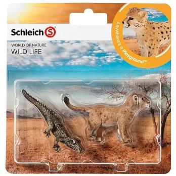 Schleich 史萊奇動物模型-蜥蜴 & 小獅子