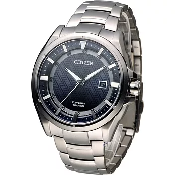 星辰 CITIZEN 科技領袖【鈦】時尚腕錶 AW1401-50L 藍