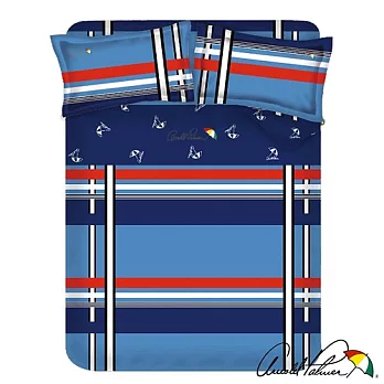 【Arnold Palmer雨傘牌】爵士格調-40紗精梳純棉床包被套雙人四件組