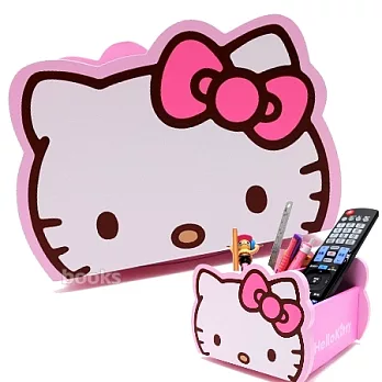 SANRIO【Hello Kitty】360°旋轉木製收納盒
