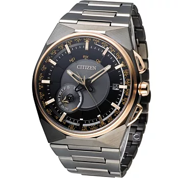 星辰 CITIZEN Eco-Drive 衛星對時特務時尚錶 CC2004-59E