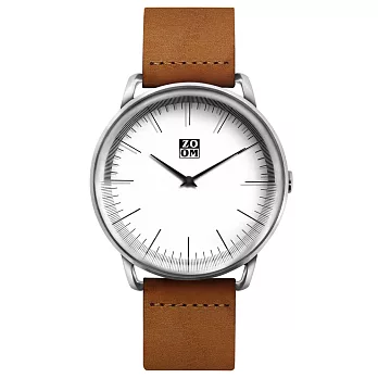 ZOOM FLOATING 城市旅行設計腕錶-白/43mm