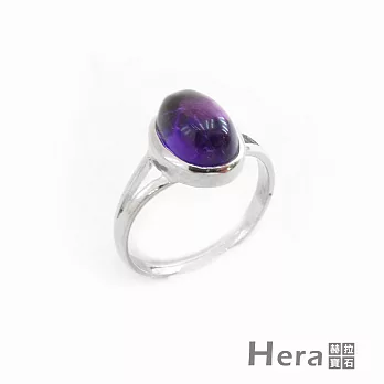 【Hera】頂級簡約紫水晶活圍戒/開口戒/戒指(純銀鍍K)