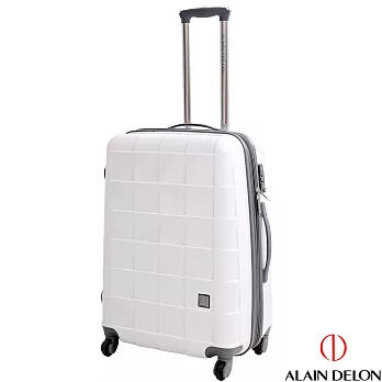 ALAIN DELON ~ 亞蘭德倫 25吋 時尚方格系列旅行箱(白) 25吋