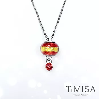 【TiMISA】純鈦琉璃串珠 誕生幸運鍊(一月)套組