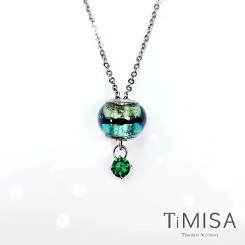 【TiMISA】純鈦琉璃串珠 誕生幸運鍊(八月)套組