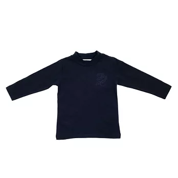 【愛的世界】彈性半高領上衣-台灣製-95藏青色