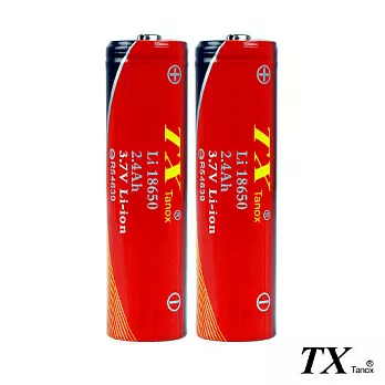 【特林TX】2.4Ah全新安全認證18650鋰充電池2入組(8-E18650-2)