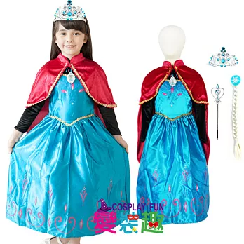 【變裝趣】韓國正版冰雪奇緣系列Elsa艾爾莎造型服1410加冕版S100-110cm