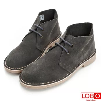 【LOBO】西班牙百年品牌Safari麂皮靴-暗夜灰 (男/女)34暗夜灰