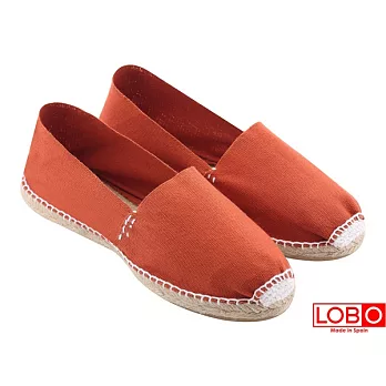 【LOBO】西班牙百年品牌Plana手工草編平底鞋-磚紅 情侶男/女款34磚紅