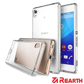 Rearth Sony Xperia Z3+ (Ringke Fusion)高質感透明保護殼(贈送保護貼)透明