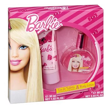 Barbie 時尚芭比淡香水禮盒 (淡香水30ml+身體乳60ml)-效期至2018.10