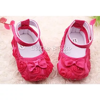 Cutie Bella玫瑰花捲小鞋Rose Pink(11CM)