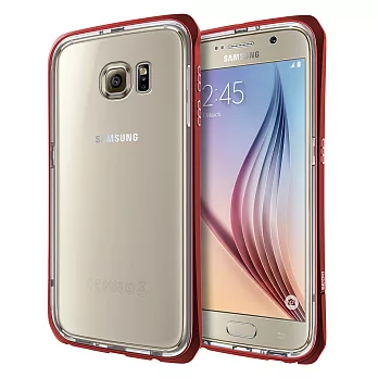 SEIDIO TETRA™ Pro 極簡金屬邊框雙層保護殼 for Samsung Galaxy S6紅