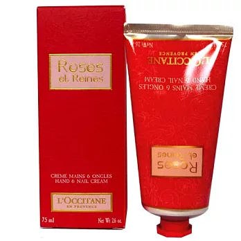 【L’OCCITANE】玫瑰皇后美甲護手霜 (75ml)送擠壓器