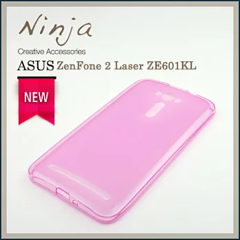 【東京御用Ninja】ASUS ZenFone 2 Laser ZE601KL磨砂TPU清水保護套（透粉色）