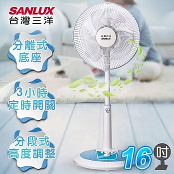 【SANLUX台灣三洋】16吋機械式定時立扇／EF-16STA