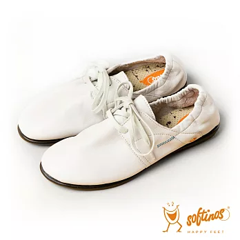 Softinos(女) 波希米亞180度可彎式軟式便鞋- 沙白色38沙白