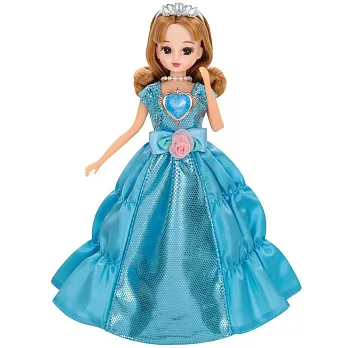 莉卡娃娃配件 - 莉卡公主 香檳藍衣