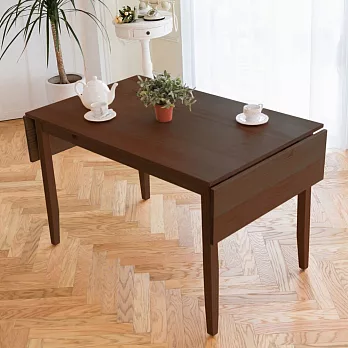 CiS自然行實木家具-雙邊實木延伸桌118~166cm(焦糖色)