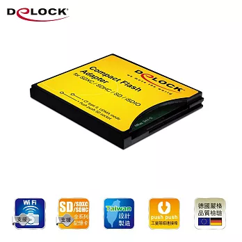 Delock SD card to CF card Type II轉接卡－61796