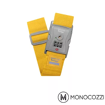 MONOCOZZI TSA LUGGAGE BELT 密碼行李箱綁帶 (嫩黃)