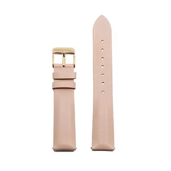 CLUSE荷蘭精品手錶 粉色皮革 玫瑰金錶扣替換錶帶/18mm